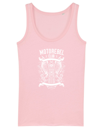 Moto Club Vintage White Cotton Pink
