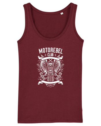Moto Club Vintage White Burgundy