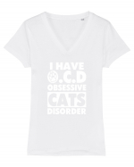 CAT Tricou mânecă scurtă guler V Damă Evoker