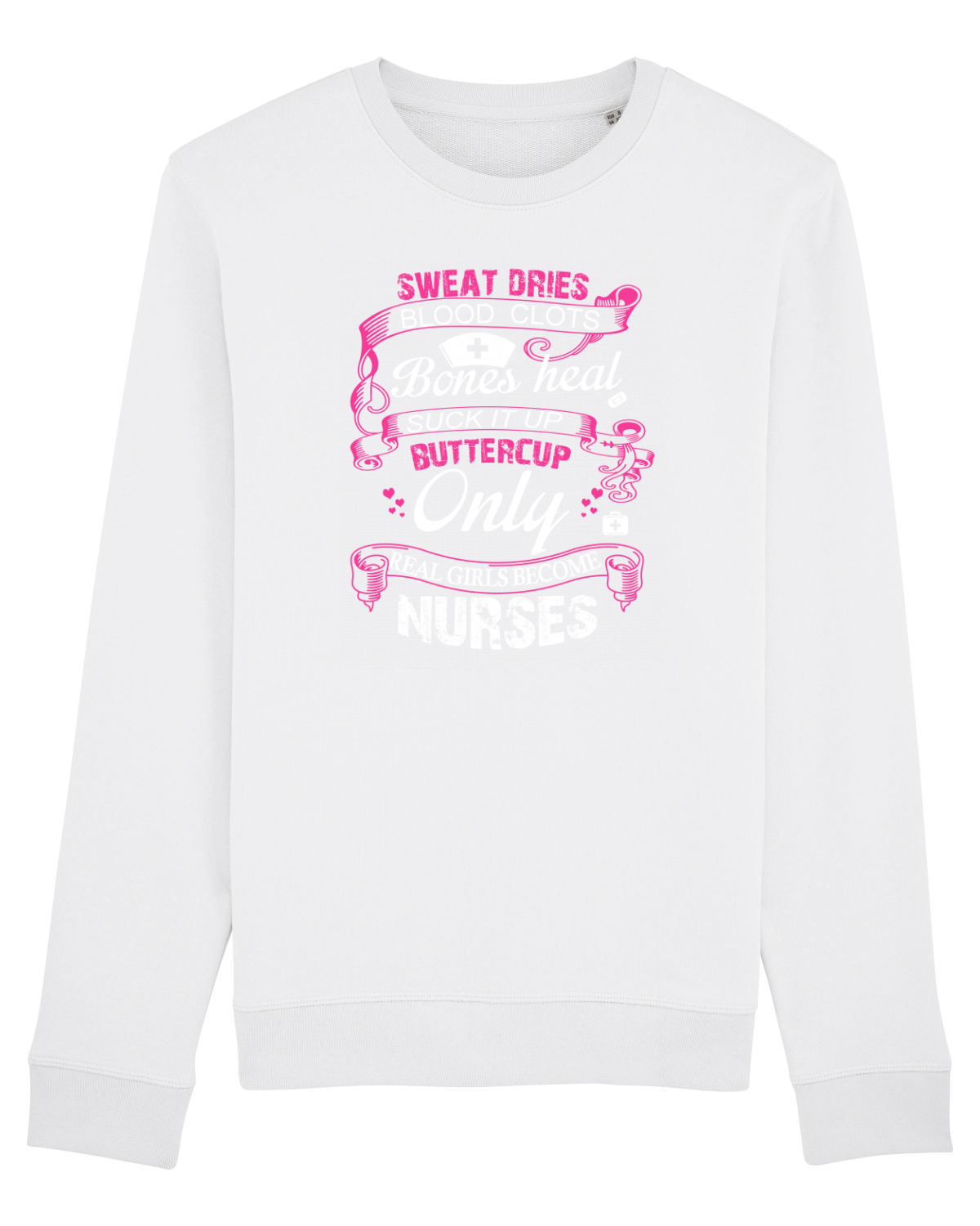 Bluză mânecă lungă Unisex Rise White