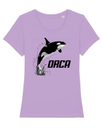 ORCA Tricou mânecă scurtă guler larg fitted Damă Expresser