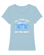 PAPA Tricou mânecă scurtă guler larg fitted Damă Expresser