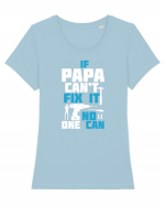 PAPA Tricou mânecă scurtă guler larg fitted Damă Expresser