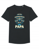 PAPA Tricou mânecă scurtă guler larg Bărbat Skater