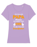 PAPA Tricou mânecă scurtă guler larg fitted Damă Expresser