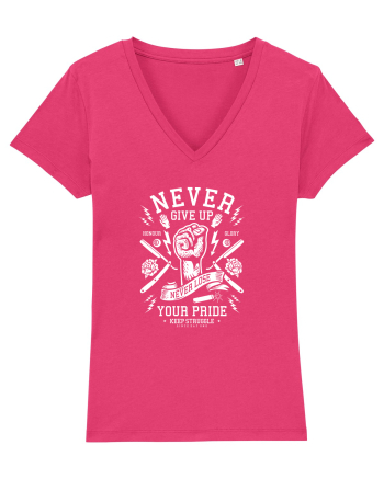 Never Give Up White Fist Raspberry