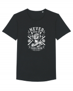 Never Give Up White Fist Tricou mânecă scurtă guler larg Bărbat Skater