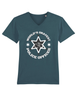 Pentru Politiști Tricou mânecă scurtă guler V Bărbat Presenter