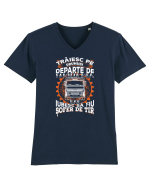 Șofer de tir Tricou mânecă scurtă guler V Bărbat Presenter