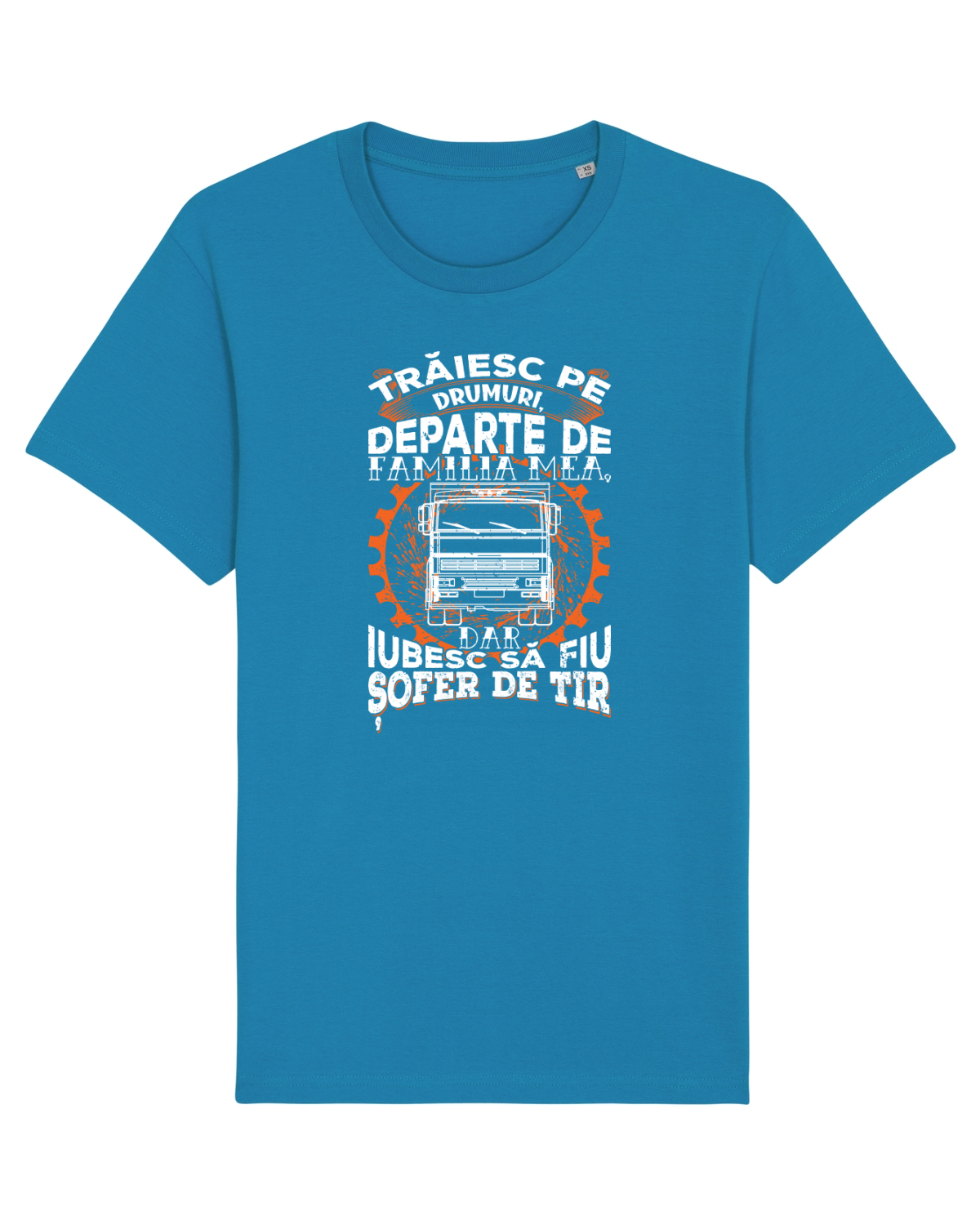 Tricou mânecă scurtă Unisex Rocker Azur