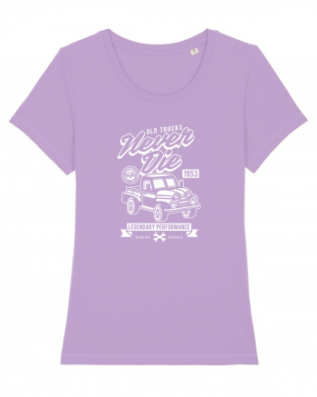 Old Trucks Never Die White Lavender Dawn