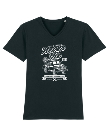 Old Trucks Never Die White Black