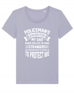 POLICE Tricou mânecă scurtă guler larg fitted Damă Expresser