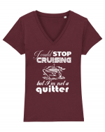 CRUISE Tricou mânecă scurtă guler V Damă Evoker