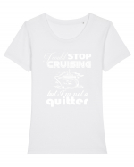 CRUISE Tricou mânecă scurtă guler larg fitted Damă Expresser