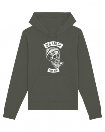 Old Sailor Skull White Khaki