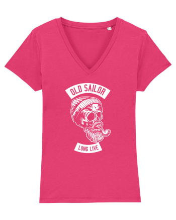 Old Sailor Skull White Raspberry