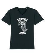 Old Sailor Skull White Tricou mânecă scurtă guler V Bărbat Presenter