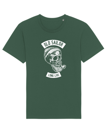 Old Sailor Skull White Bottle Green