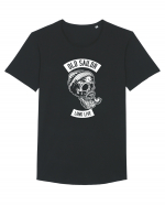 Old Sailor Skull White Tricou mânecă scurtă guler larg Bărbat Skater