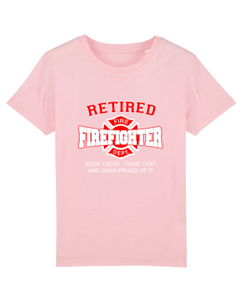RETIRED FIREFIGHTER Cotton Pink