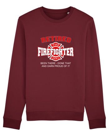 RETIRED FIREFIGHTER Burgundy
