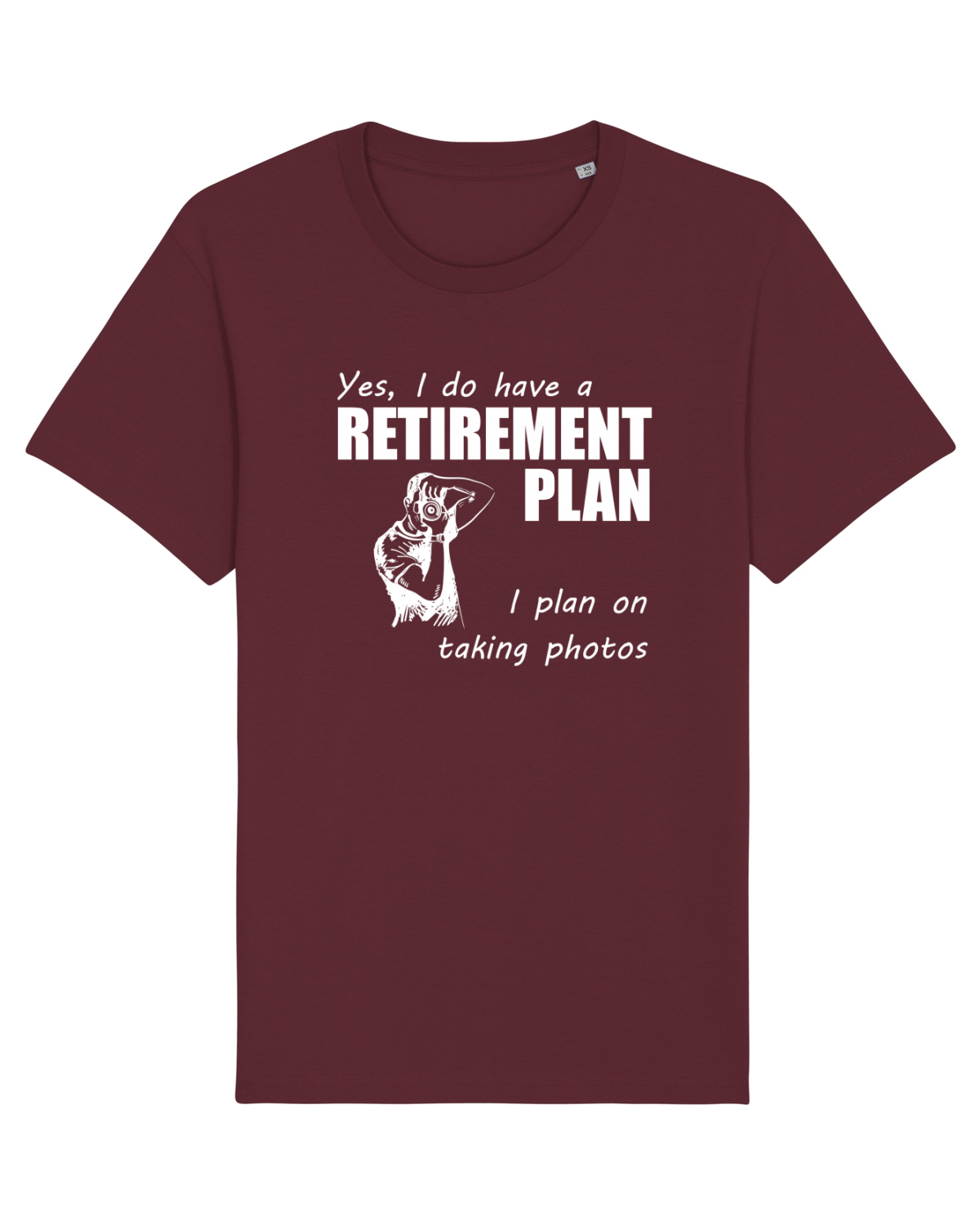 Tricou mânecă scurtă Unisex Rocker Burgundy