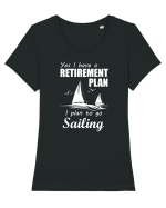SAIL Tricou mânecă scurtă guler larg fitted Damă Expresser