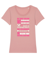 HAIR STYLIST Tricou mânecă scurtă guler larg fitted Damă Expresser