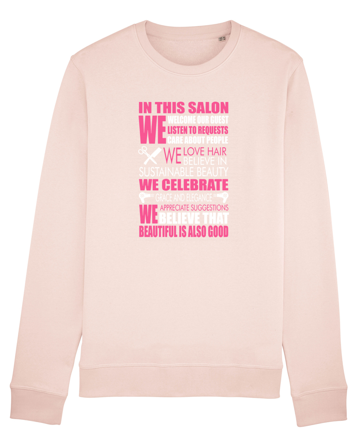 Bluză mânecă lungă Unisex Rise Candy Pink