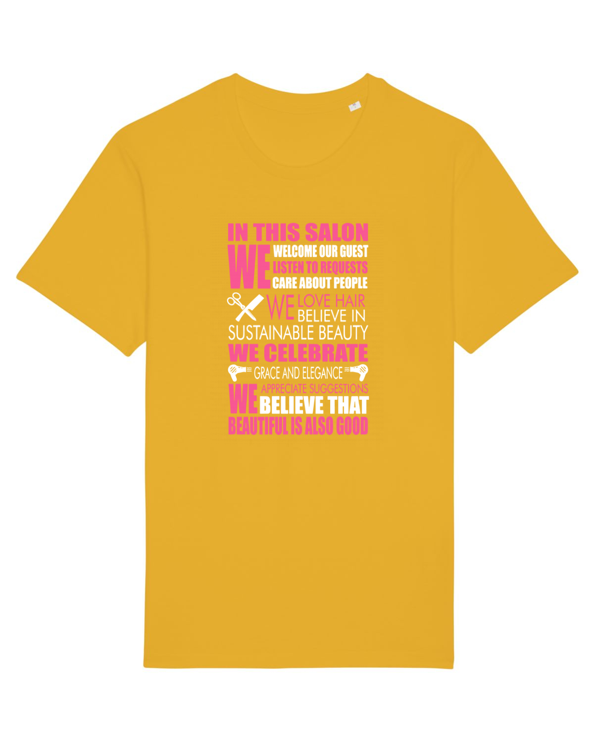 Tricou mânecă scurtă Unisex Rocker Spectra Yellow