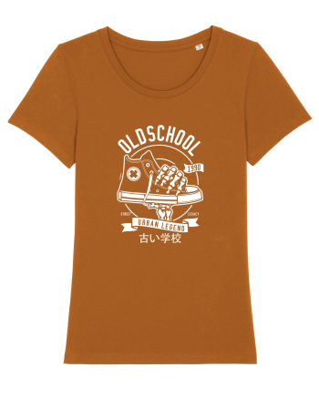Old School Sneakers White Roasted Orange
