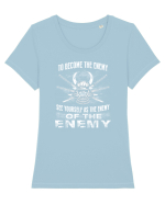 ENEMY Tricou mânecă scurtă guler larg fitted Damă Expresser