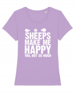 SHEEPS Tricou mânecă scurtă guler larg fitted Damă Expresser