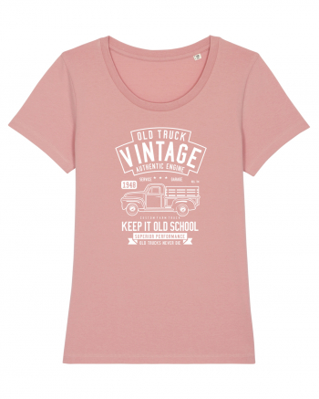 Old Truck Vintage White Canyon Pink