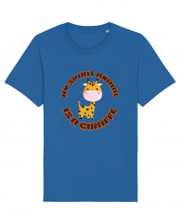 Kawaii Giraffe  Royal Blue