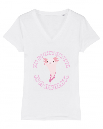 Kawaii Axolotl White