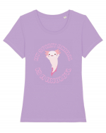 Kawaii Axolotl Tricou mânecă scurtă guler larg fitted Damă Expresser