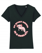 Kawaii Axolotl Tricou mânecă scurtă guler V Damă Evoker