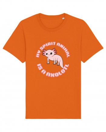 Kawaii Axolotl Bright Orange