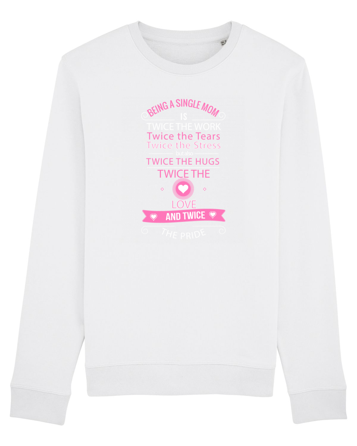 Bluză mânecă lungă Unisex Rise White