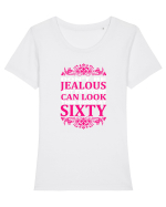 SIXTY Tricou mânecă scurtă guler larg fitted Damă Expresser