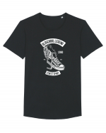 Old School Converse White Tricou mânecă scurtă guler larg Bărbat Skater