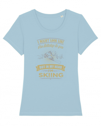 SKIING Sky Blue