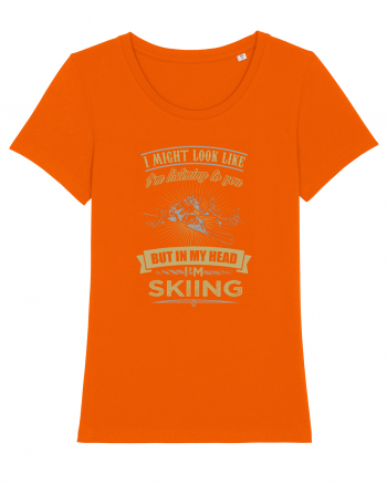 SKIING Bright Orange