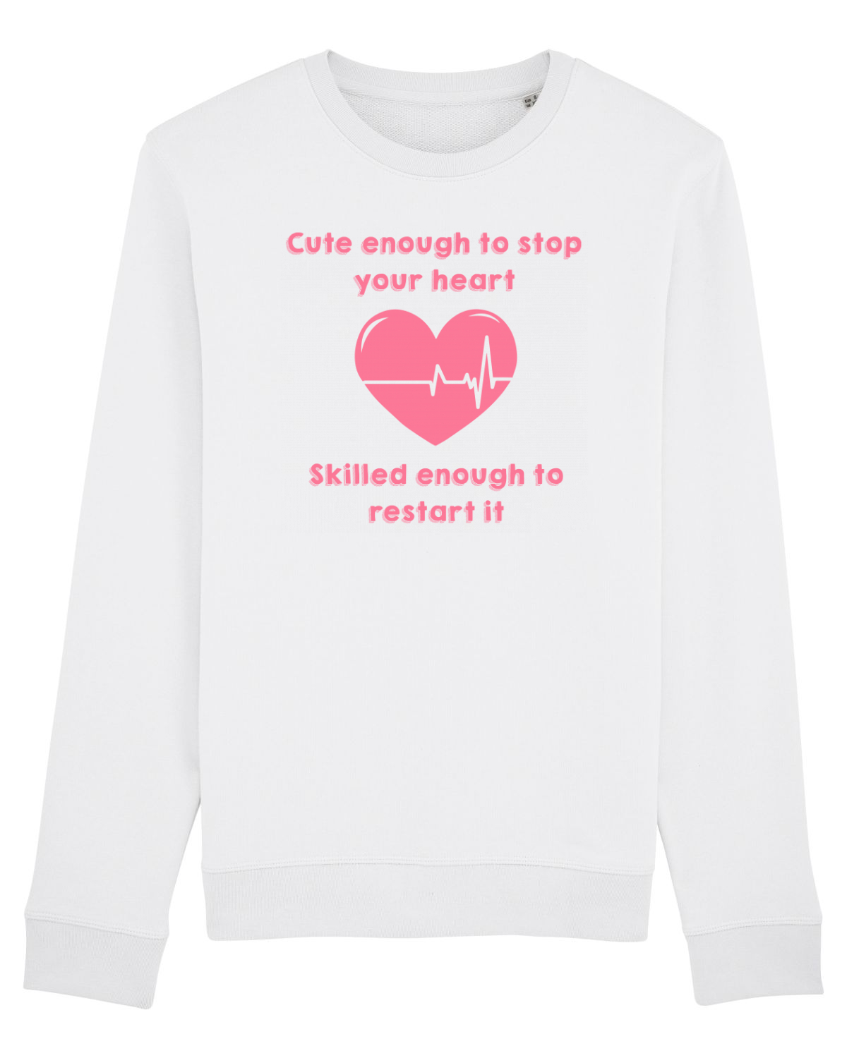 Bluză mânecă lungă Unisex Rise White