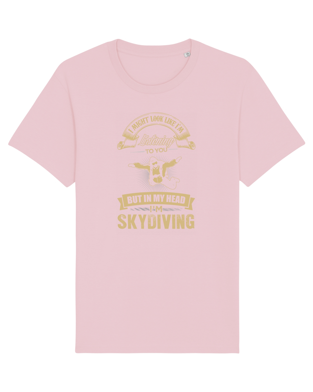 Tricou mânecă scurtă Unisex Rocker Cotton Pink