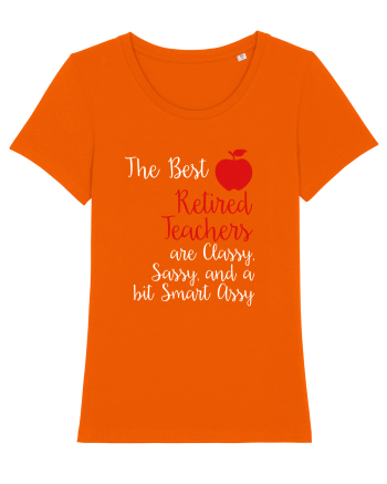 RETIRED TEACHER Bright Orange