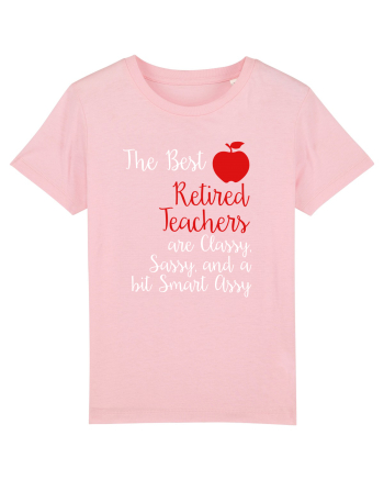 RETIRED TEACHER Cotton Pink