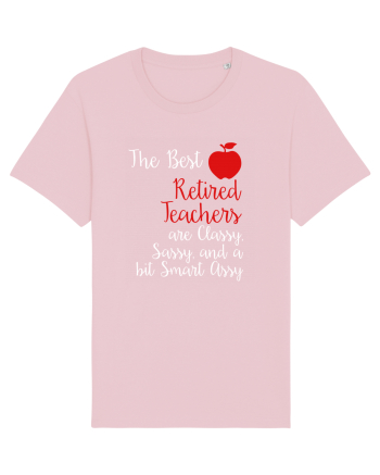 RETIRED TEACHER Cotton Pink